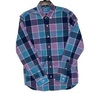 J.Crew Mens Lightweight Plaid Shirt‎ Slim Fit 100% Cotton MD